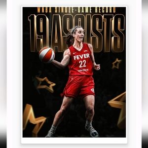 CAITLIN CLARK SINGLE GAME RECORD 8.5x11 ULTRA PREMIUM GLOSSY BASKETBALL POSTER!